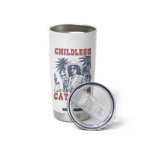 Harris 2024 Election Tumbler Cup Childless Cat Lady, Ladies for Kamala Madam President TB10 Print Your Wear