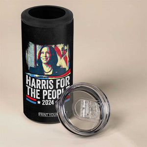 Kamala Harris For The People 2024 Election 4 in 1 Can Cooler Tumbler American Flag First woman Madam President TB10 Print Your Wear