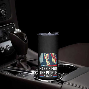 Kamala Harris For The People 2024 Election Skinny Tumbler American Flag First woman Madam President TB10 Print Your Wear