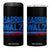 Kamala Harris 2024 Flag 4 in 1 Can Cooler Tumbler Madam President Freedom For All American USA America 2024 Election TB10 One Size: 16 oz Black Print Your Wear