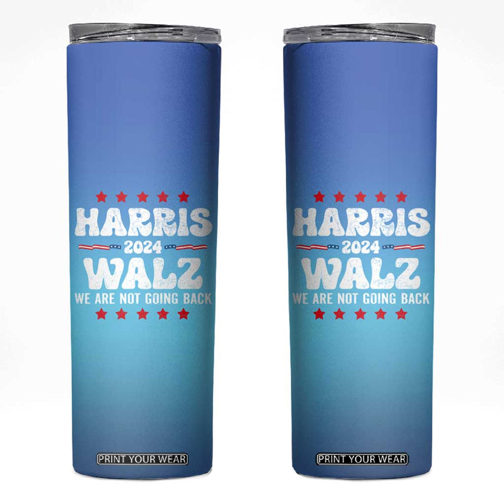 Kamala Harris Tim Walz 2024 Election Skinny Tumbler For President Democrat Election Madam President TB10 Blue Print Your Wear