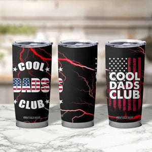 Christmas Gifts for Dad Tumbler Cup Cool Dads Club Father's Day American Flag TB10 Print Your Wear