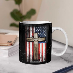 Christian Dad Coffee Mug Blessed Dad Cross Fathers Day TB10 Print Your Wear