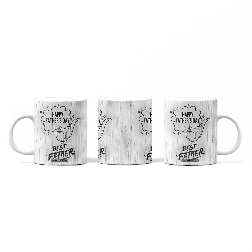 Fathers Day Gift For Dad Coffee Mug Vintage Pipe Smoking Dad TB10 Print Your Wear