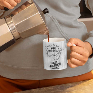 Fathers Day Gift For Dad Coffee Mug Vintage Pipe Smoking Dad TB10 Print Your Wear