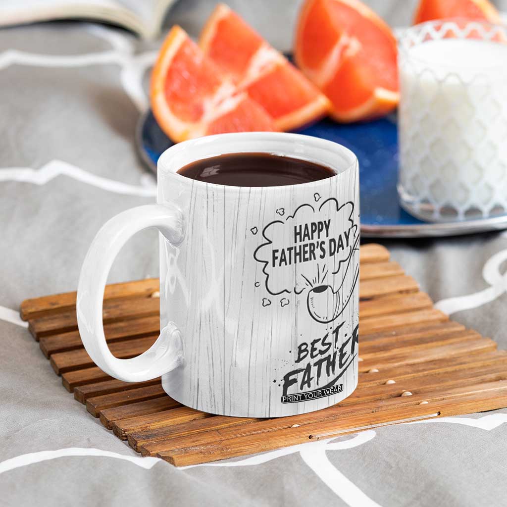 Fathers Day Gift For Dad Coffee Mug Vintage Pipe Smoking Dad TB10 Print Your Wear