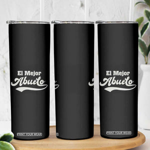 El Mejor Abuelo Skinny Tumbler Fathers day Dia Del Padre Best Abuelo Gifts In Spanish TB10 Print Your Wear