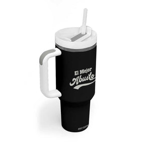 El Mejor Abuelo Tumbler With Handle Fathers day Dia Del Padre Best Abuelo Gifts In Spanish TB10 Print Your Wear