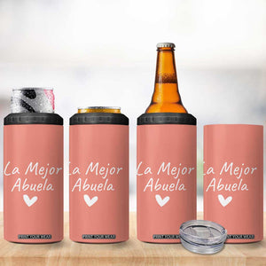 Grandma Gifts in Spanish 4 in 1 Can Cooler Tumbler La Mejor Abuela TB10 Print Your Wear