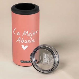 Grandma Gifts in Spanish 4 in 1 Can Cooler Tumbler La Mejor Abuela TB10 Print Your Wear