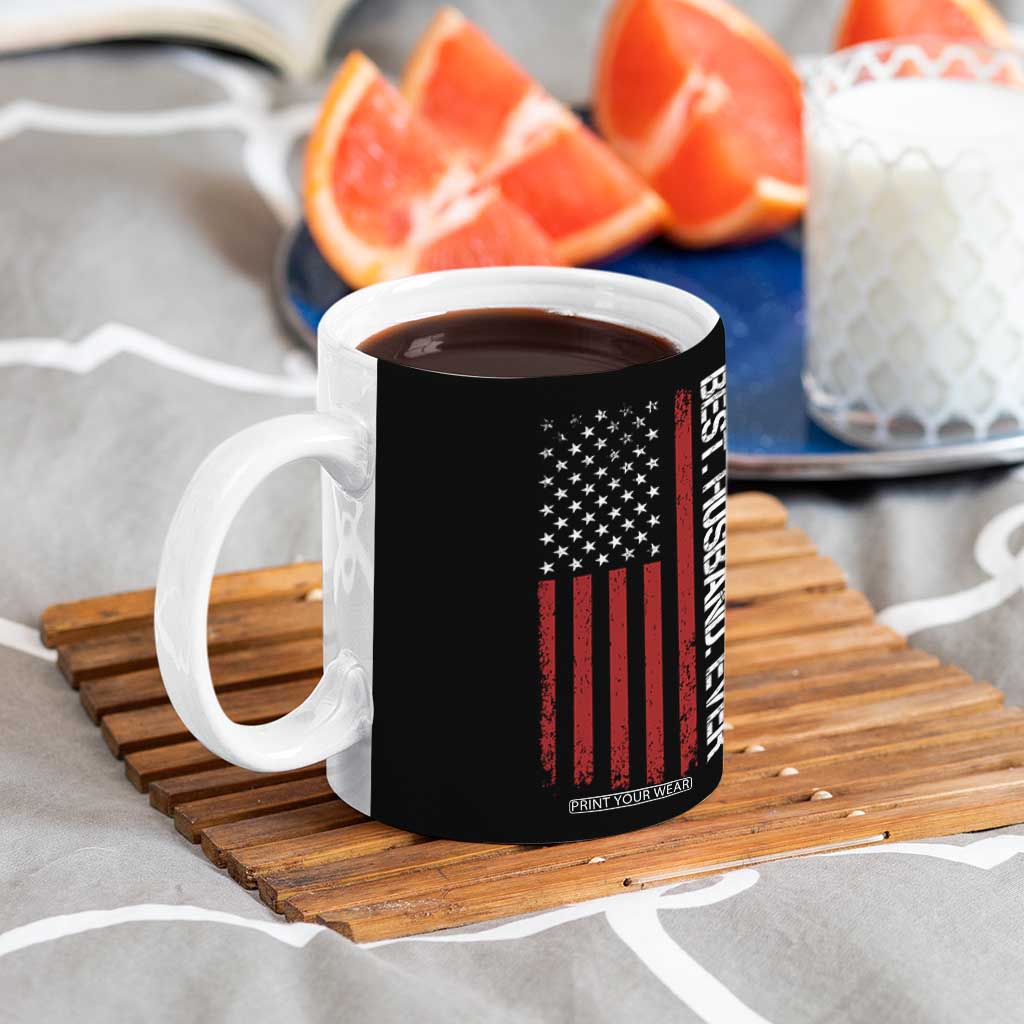 Best Husband Ever Coffee Mug Wedding Anniversary Valentines Day Gift For Him US Flag TB10 Print Your Wear