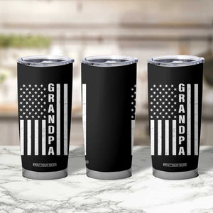 Grandpa Tumbler Cup Vintage American Flag Fathers Day TB10 Print Your Wear