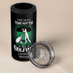 Funny Golfer 4 in 1 Can Cooler Tumbler The Man The Myth The Golfing Legend Dad Grandpa Father's Day TB10 Print Your Wear