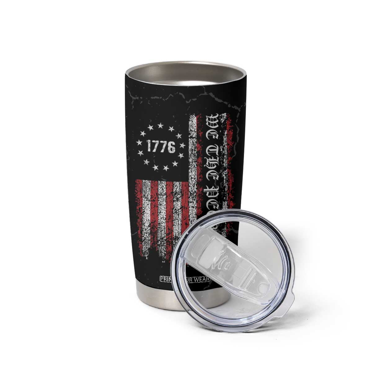 American Flag Tumbler Cup We The People Bald Eagle Patriotic TB10 Print Your Wear