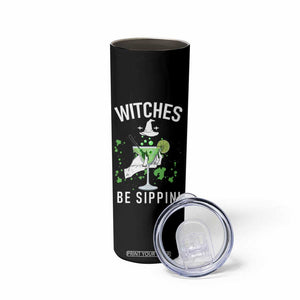 Funny Halloween Party Skinny Tumbler Witch Witches Be Sippin, for Ladies TB10 Print Your Wear