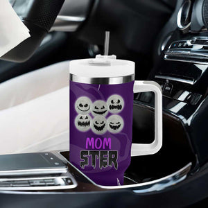 Halloween Mom Tumbler With Handle Momster Spooky Season Funny Mama Gift for Mom Ster TB10 Print Your Wear