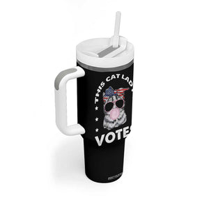 Harris 2024 Tumbler With Handle This Cat Lady Vote Kamala Madam President TB10 Print Your Wear