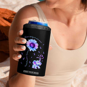 Suicide Prevention Awareness 4 in 1 Can Cooler Tumbler Teal Purple Elephant Your Story Is Not Over Sunflower Therapist Psychologist TB10 Print Your Wear