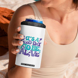 Suicide Prevention Awareness 4 in 1 Can Cooler Tumbler Teal Purple Ribbon Inspirational Motivational Gifts Little Reminders Therapist Psychologist TB10 Print Your Wear