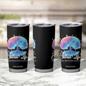 Suicide Prevention Awareness Tumbler Cup Teal Purple Choose Life Support You Matter Therapist Psychologist TB10 Print Your Wear