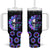 Suicide Prevention Awareness Tumbler With Handle Teal Purple Sunflower Skull Into The Darkness I Go To Lose My Mind And Find My Soul TB10 One Size: 40 oz Black Print Your Wear