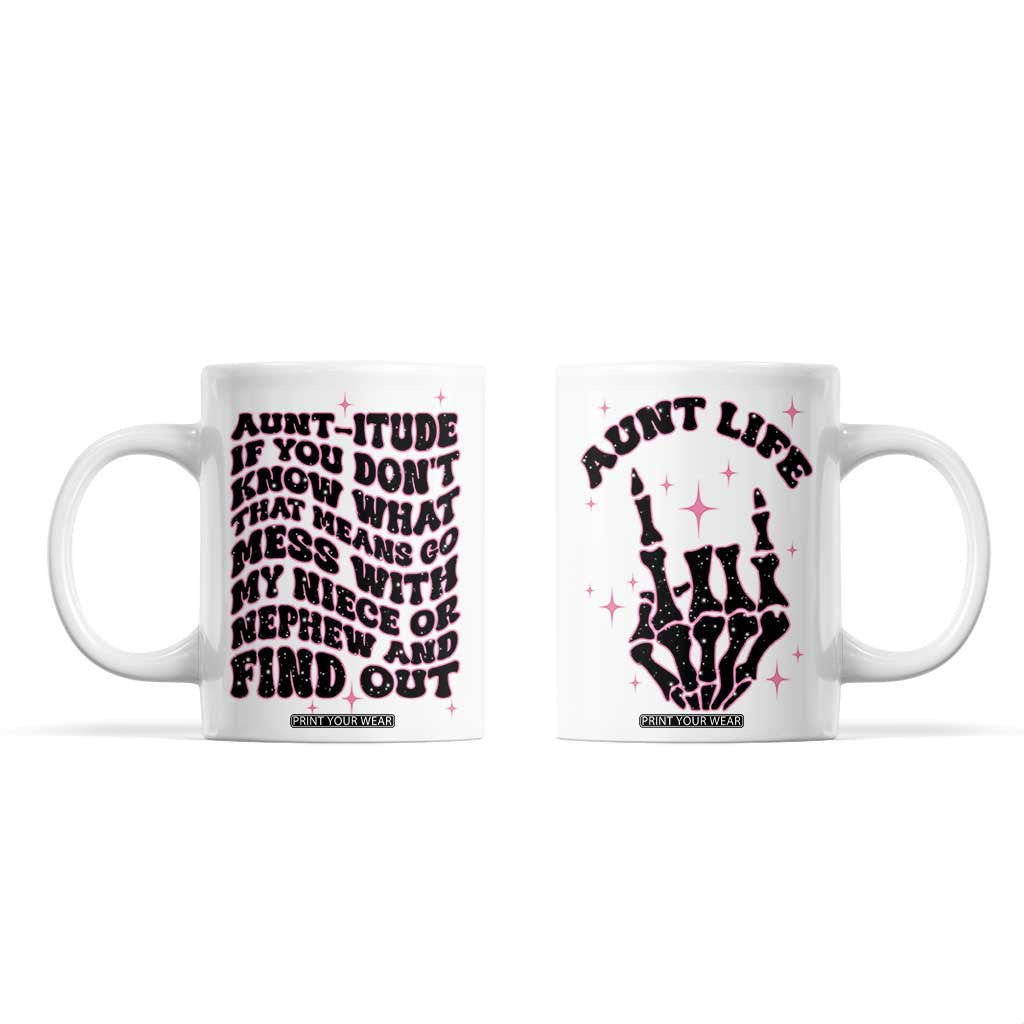 Best Aunt Gifts Coffee Mug Gift For New Aunts Auntie Birthday Leopard Print TB10 White Print Your Wear