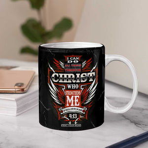 Christian Gift for Men Coffee Mug I Can Do All Things Through Christ Religious Pastor TB10 Print Your Wear