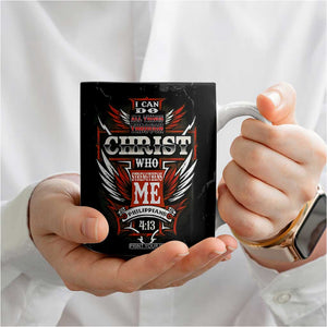Christian Gift for Men Coffee Mug I Can Do All Things Through Christ Religious Pastor TB10 Print Your Wear