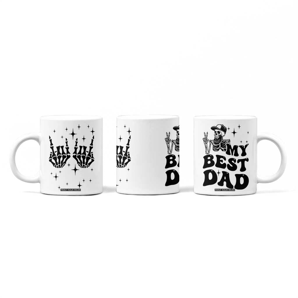 Dad Gifts Coffee Mug Cool Skeleton Fathers Day TB10 Print Your Wear