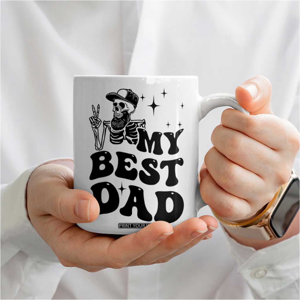 Dad Gifts Coffee Mug Cool Skeleton Fathers Day TB10 Print Your Wear