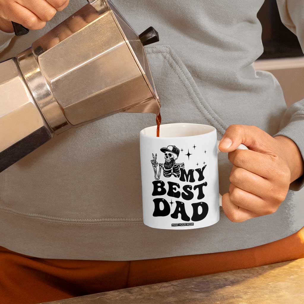 Dad Gifts Coffee Mug Cool Skeleton Fathers Day TB10 Print Your Wear