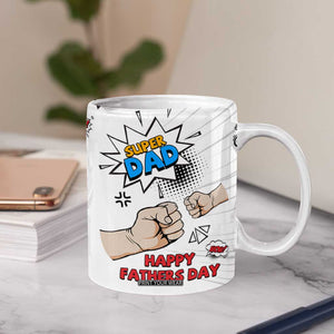 Fathers Day Gift For Dad Coffee Mug Super Dad TB10 Print Your Wear