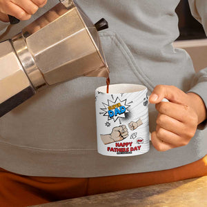 Fathers Day Gift For Dad Coffee Mug Super Dad TB10 Print Your Wear