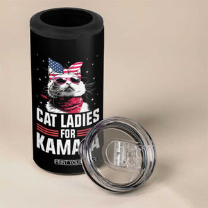 Harris 2024 4 in 1 Can Cooler Tumbler Cat Lady Ladies for Kamala Madam President TB10 Print Your Wear