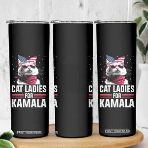 Harris 2024 Skinny Tumbler Cat Lady Ladies for Kamala Madam President TB10 Print Your Wear