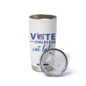 Vote Like A Childless Cat Lady Tumbler Cup Support Kamala Madam President Harris 2024 TB10 Print Your Wear