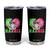 Harris 2024 Presidential Election Tumbler Cup Cat Lady Ladies for Kamala Madam President TB10 Black Print Your Wear