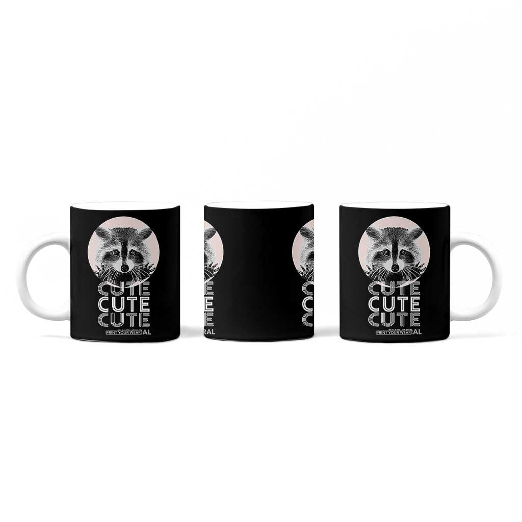 Cute Raccoon Coffee Mug But Feral Gag Gift For Her TB10 Print Your Wear