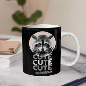Cute Raccoon Coffee Mug But Feral Gag Gift For Her TB10 Print Your Wear