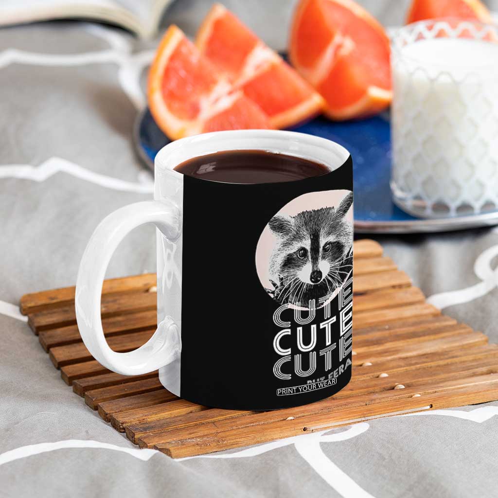 Cute Raccoon Coffee Mug But Feral Gag Gift For Her TB10 Print Your Wear