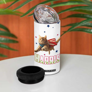 Harris 2024 4 in 1 Can Cooler Tumbler Cat Lady, Ladies for Kamala Madam President TB10 Print Your Wear