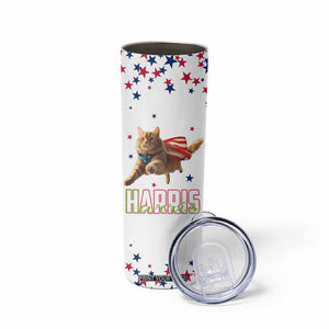 Harris 2024 Skinny Tumbler Cat Lady, Ladies for Kamala Madam President TB10 Print Your Wear