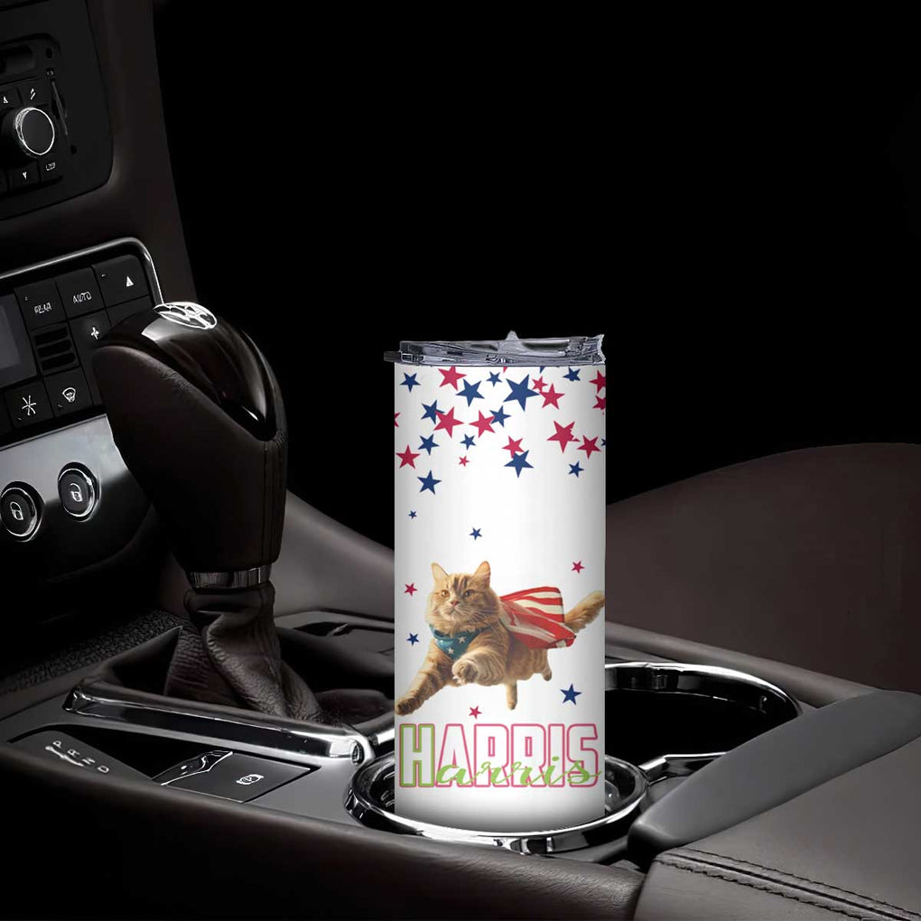 Harris 2024 Skinny Tumbler Cat Lady, Ladies for Kamala Madam President TB10 Print Your Wear