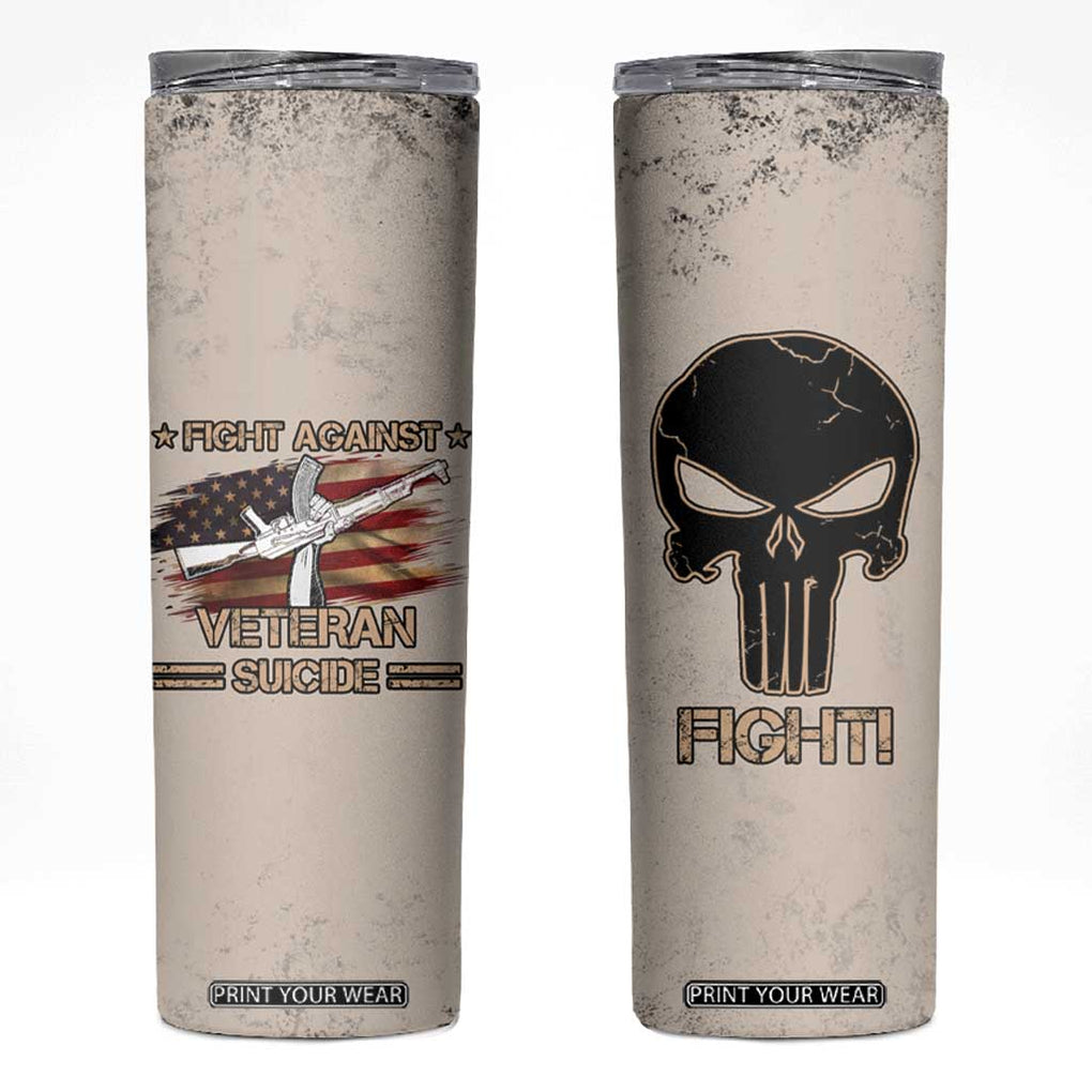 Veteran Suicide Prevention Awareness Skinny Tumbler Patriotic USA Mental Health TB10 Black Print Your Wear