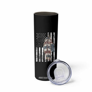 Native American Culture Skinny Tumbler Strong Indigenous Women Feathers USA Flag TB10 Print Your Wear