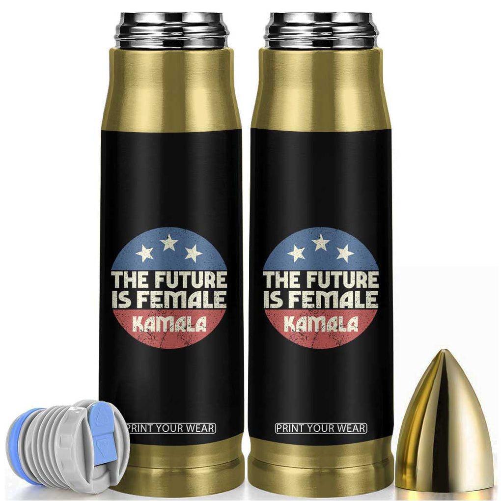 The Future Is Female Harris 2024 Election Bullet Tumbler Feminism Women's Rights Social Justice Equality Gift TB10 Black Print Your Wear