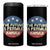 Harris 2024 Election 4 in 1 Can Cooler Tumbler The Future Is Female Kamala Madam President TB10 One Size: 16 oz Black Print Your Wear