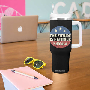 Harris 2024 Election Tumbler With Handle The Future Is Female Kamala Madam President TB10 Print Your Wear