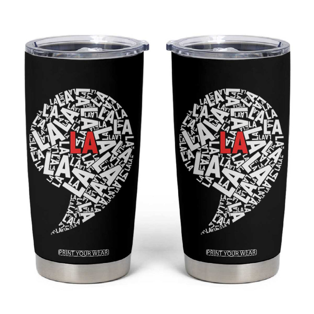 Harris 2024 Tumbler Cup Comma La Funny Madam President Fans Of Kamala TB10 Black Print Your Wear