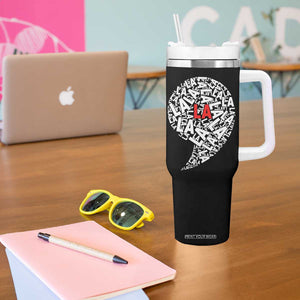 Harris 2024 Tumbler With Handle Comma La Funny Madam President Fans Of Kamala TB10 Print Your Wear